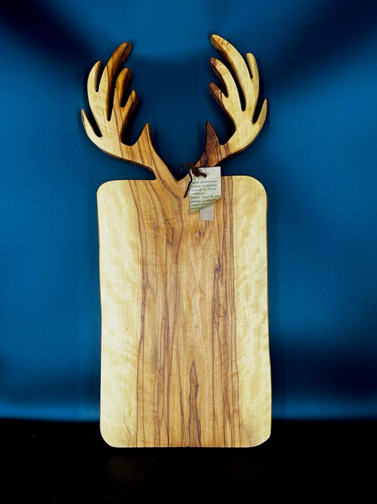 Reindeer Antlers Hand Carved Cheese Board