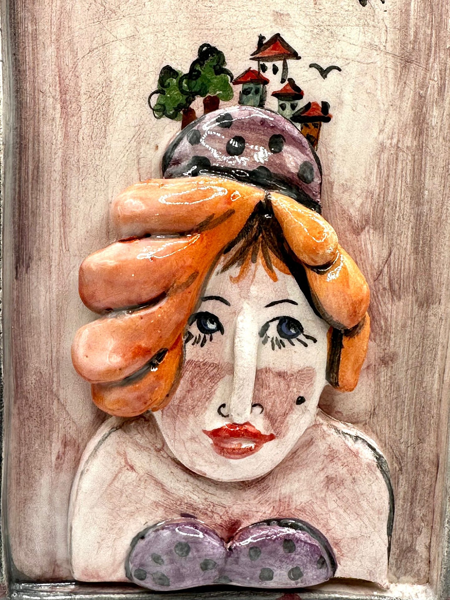 Ceramic Portrait Wall Decoration