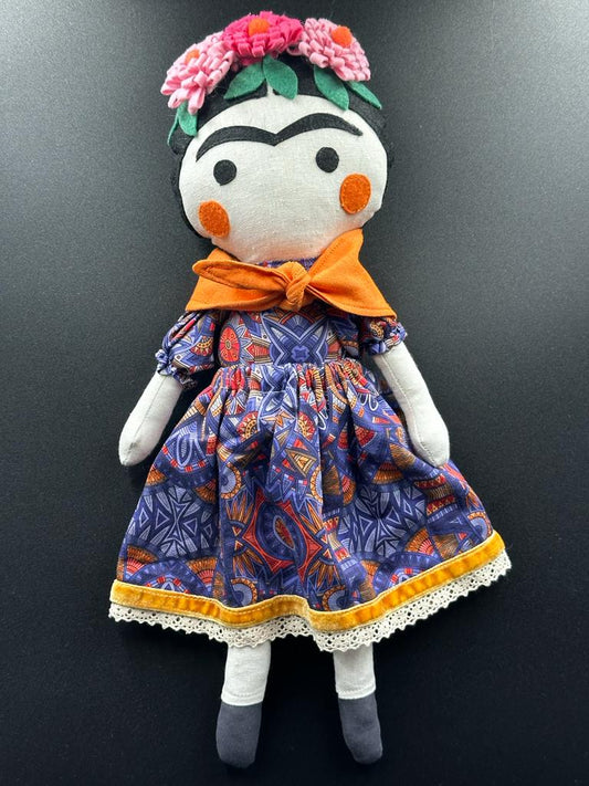 Frida Kahlo Handmade Doll