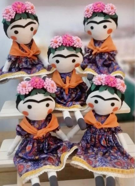 Frida Kahlo Handmade Doll