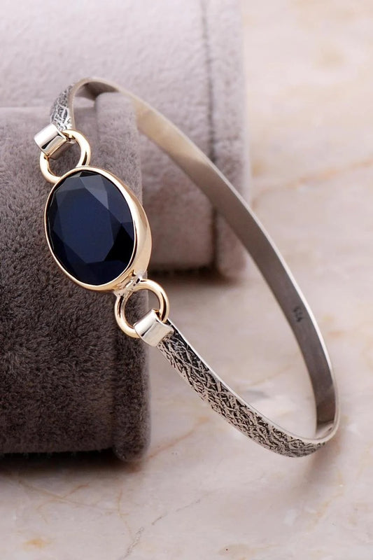 Sapphire Handmade Silver Bracelet