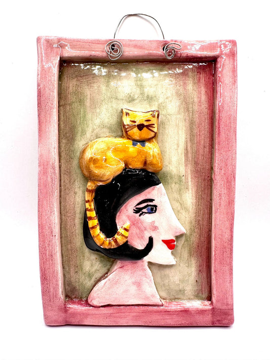 Ceramic Portrait Wall Decoration