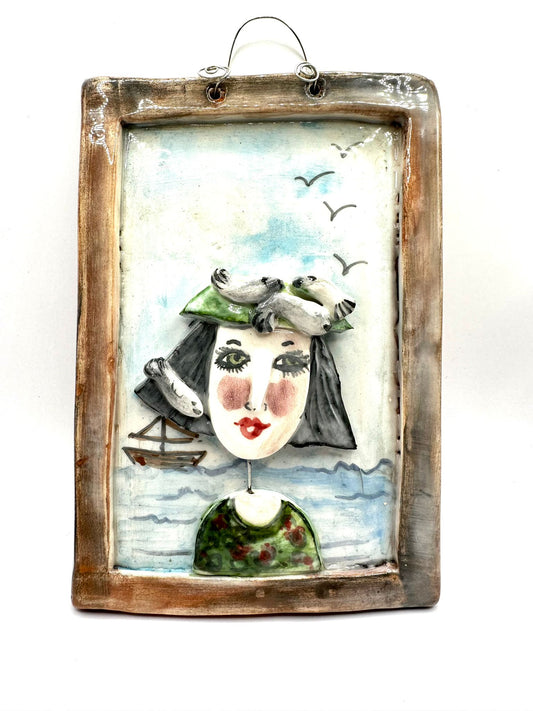 Ceramic Portrait Wall Decoration
