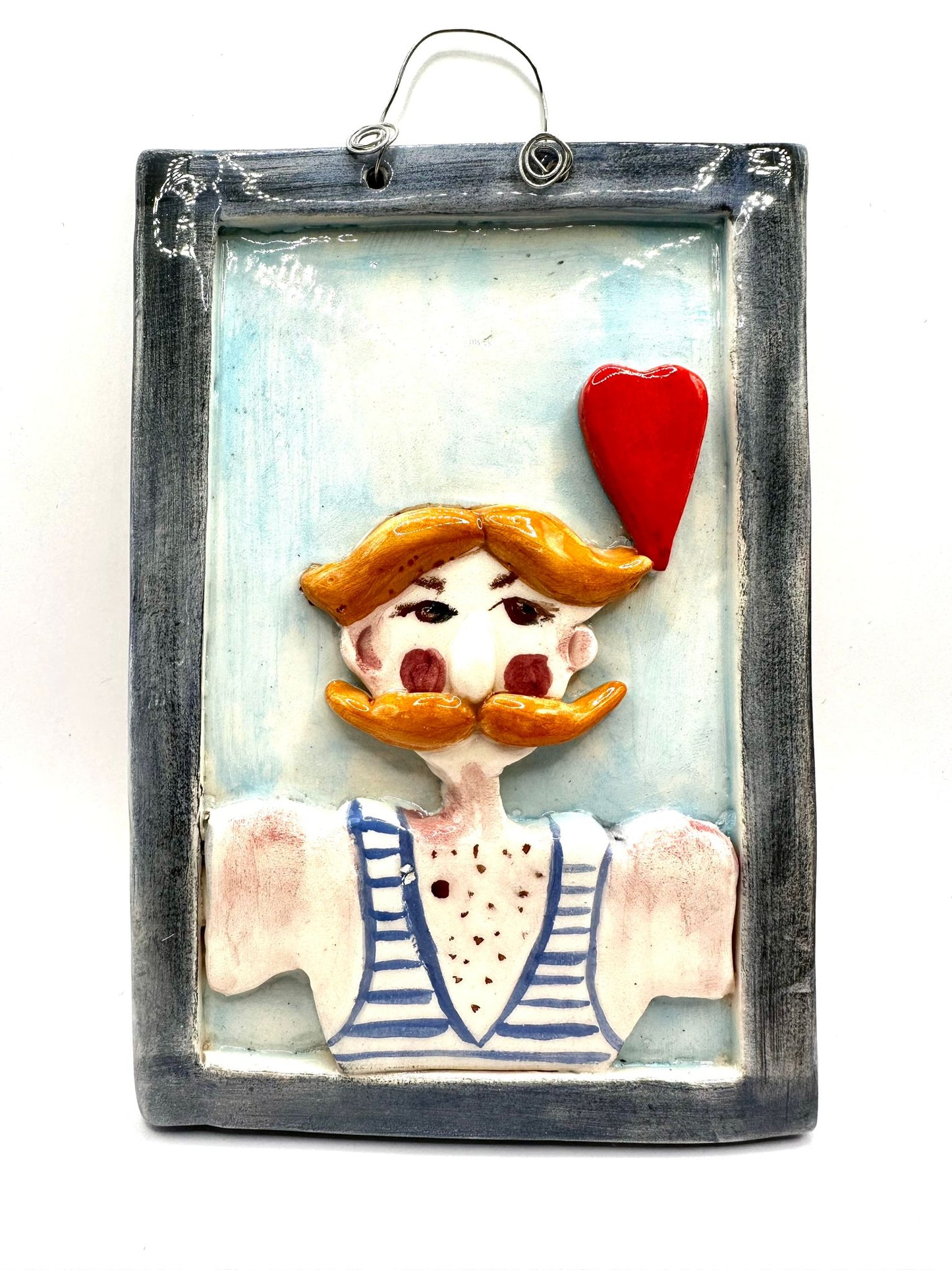 Ceramic Portrait Wall Decoration