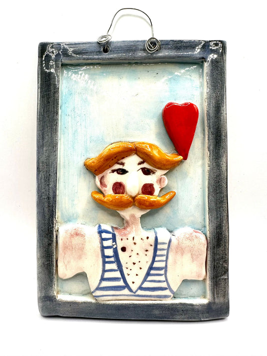 Ceramic Portrait Wall Decoration