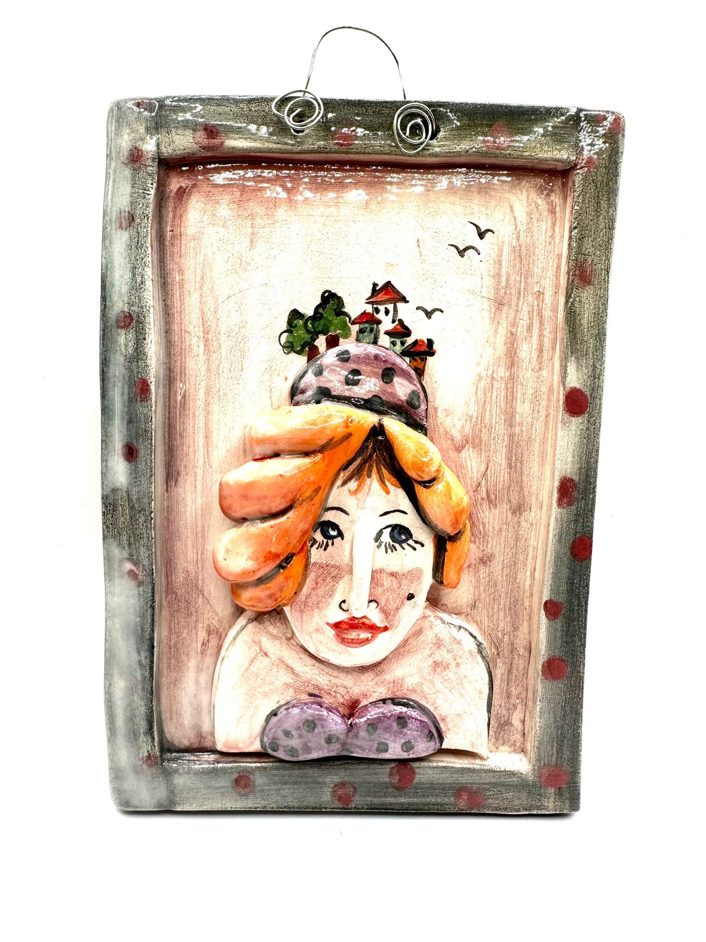 Ceramic Portrait Wall Decoration