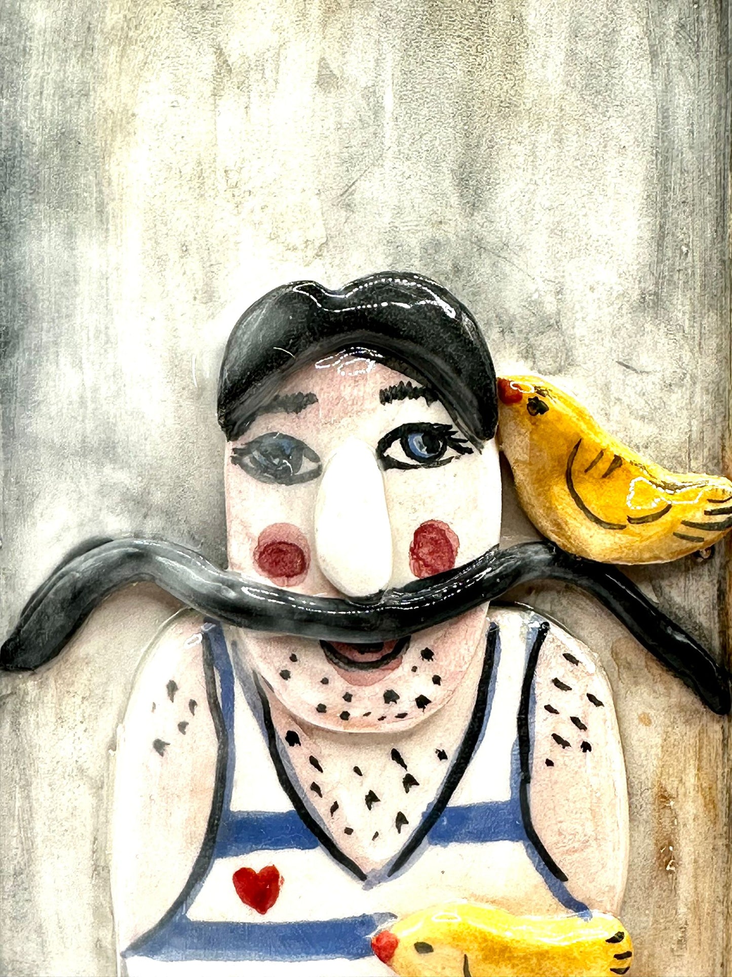 Ceramic Portrait Wall Decoration