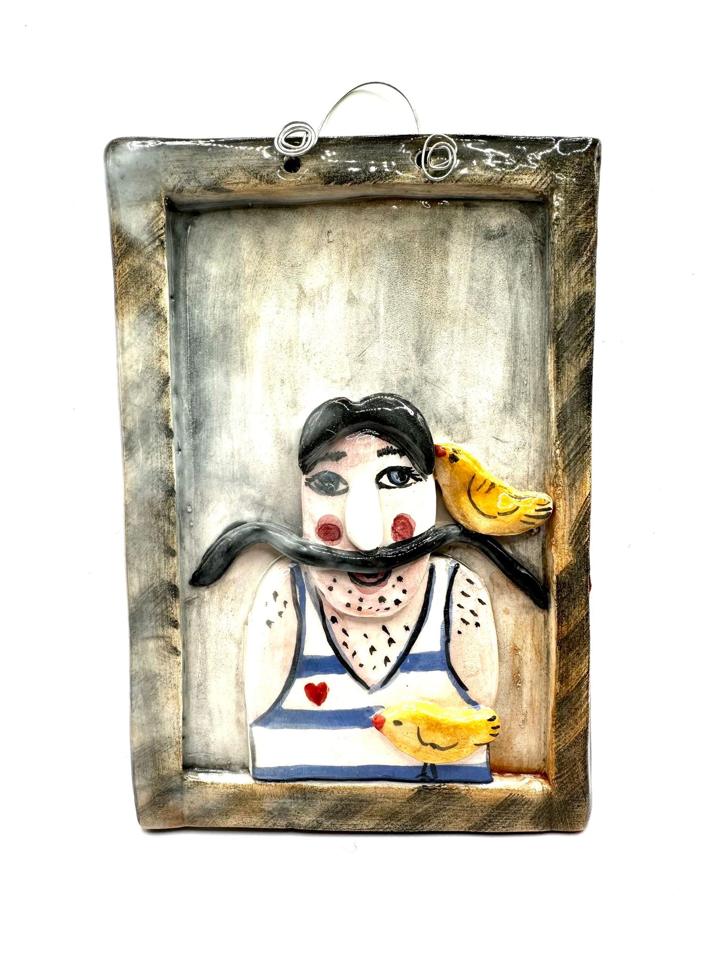 Ceramic Portrait Wall Decoration